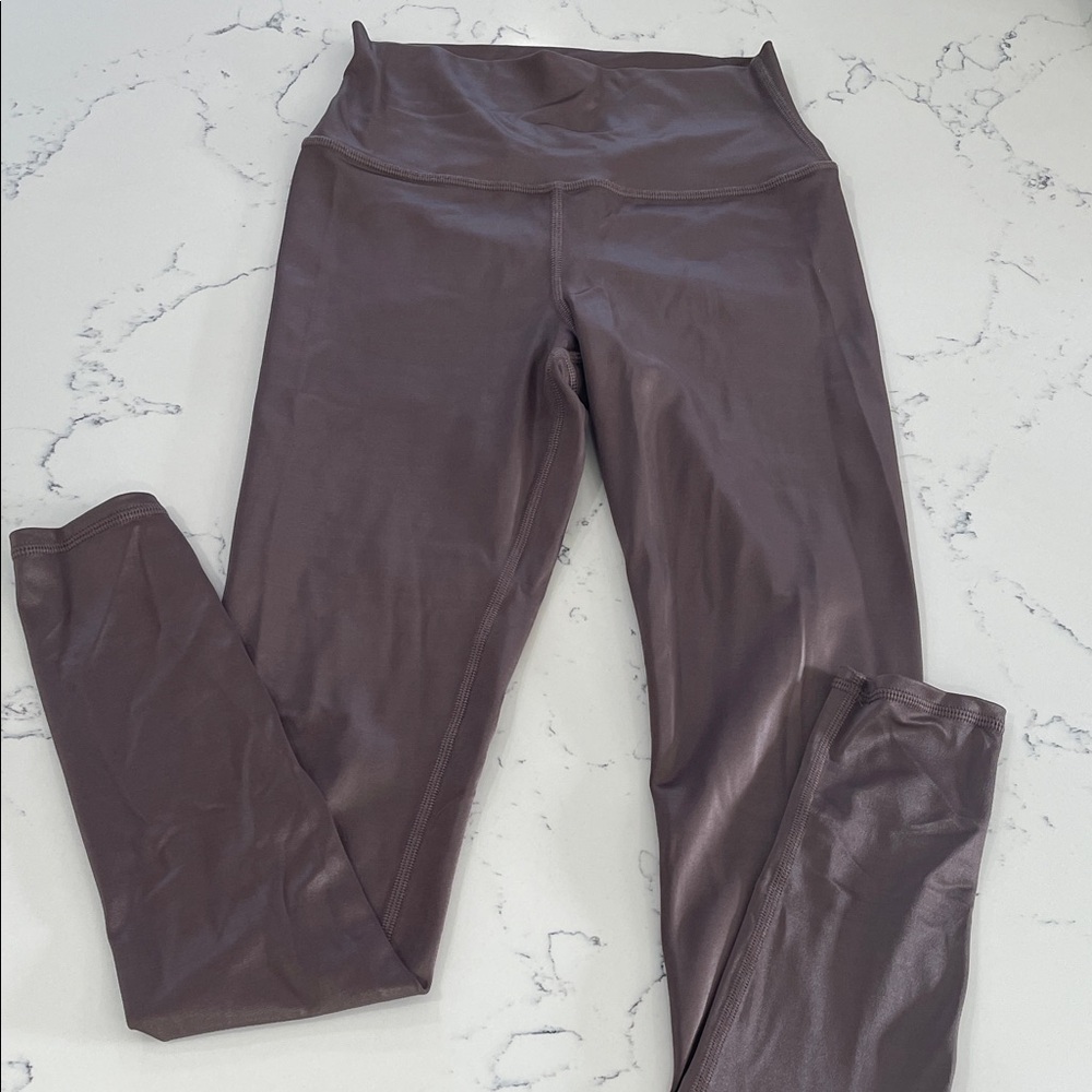 ALO Yoga Metallic Taupe Leggings
